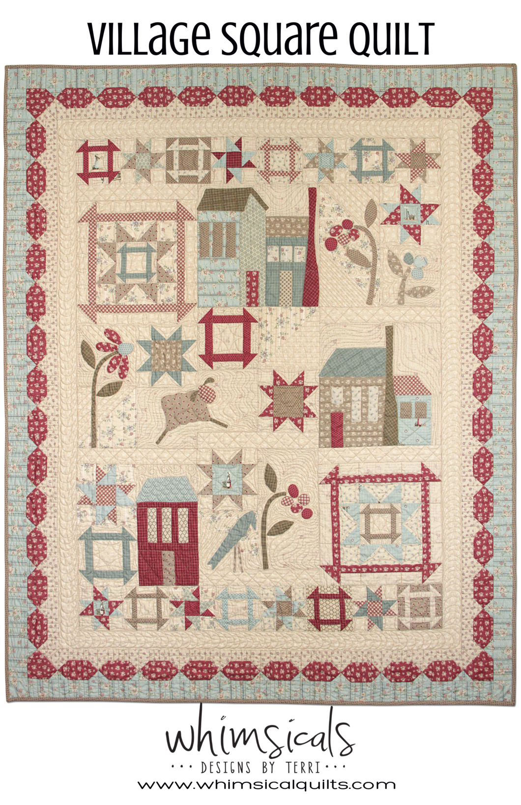 Whimsical Square Pattern Village Square – Whimsicals